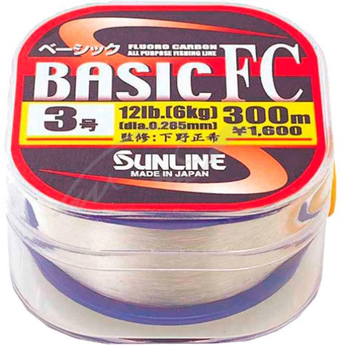 Fluorocarbon Sunline Basic FC 300m 0.26мм #2.5 10LB