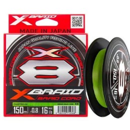Шнур YGK X-Braid Braid Cord X8 150m #0.3 8lb
