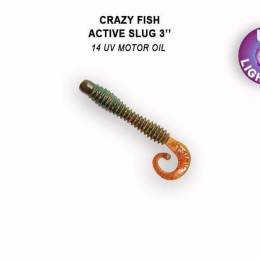 Приманка Crazy Fish ACTIVE SLUG 3 30-70-14-6