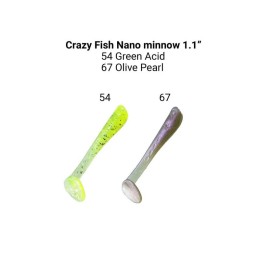 Приманка Crazy Fish NANO MINNOW 1.1 68-27-54/67-1
