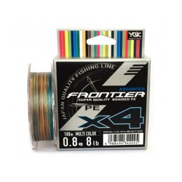 Шнур YGK Frontier Assorted X4 100m #0.8 multi color